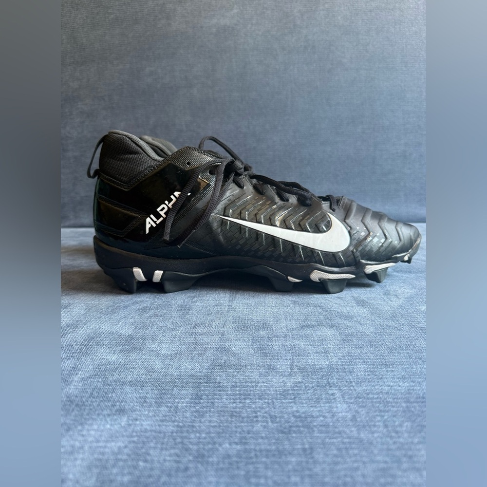 Nike Fastflex Alpha Black Lace Up Low Top Football Cleats Men’s SZ 14 Athletic